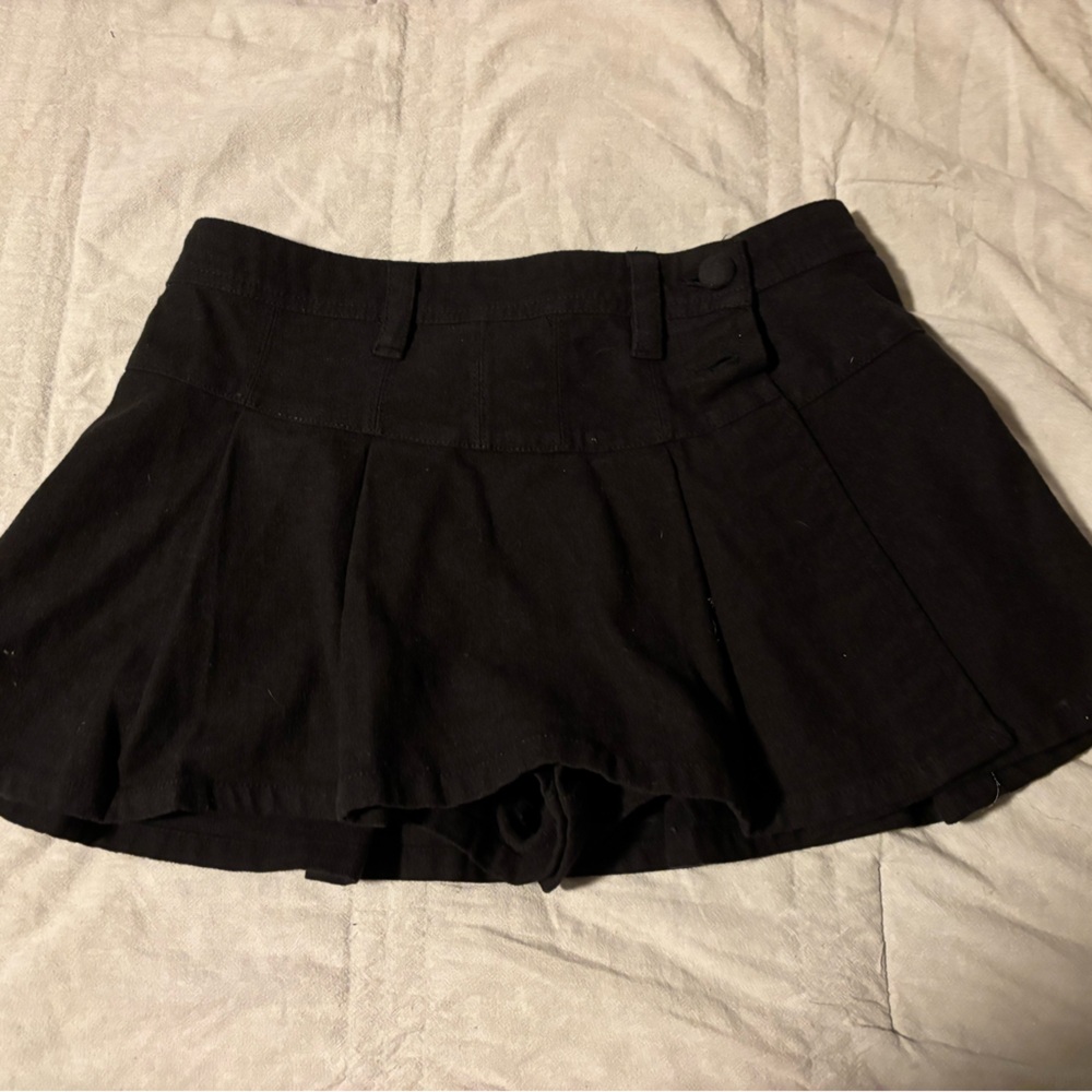 Free People Micro Black Skort